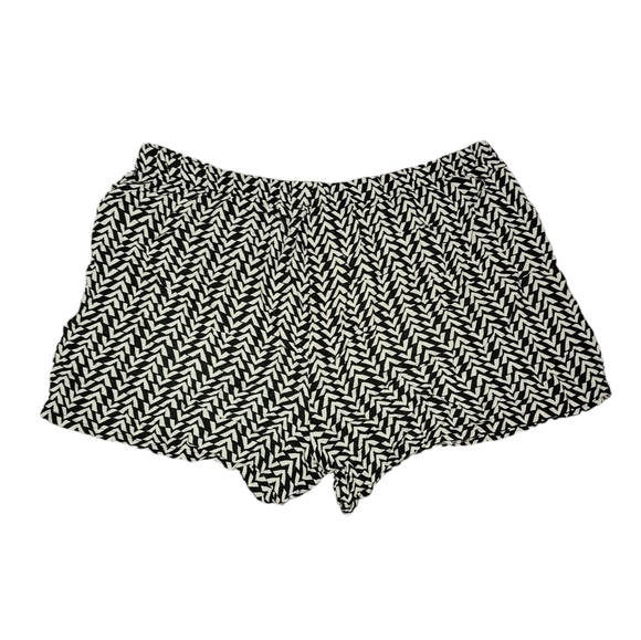 BeBop size large black and white shorts 100% Rayon - Picture 4 of 10